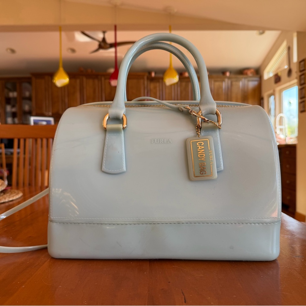 Furla Sky Blue Satchel Set - Picture 7 of 7